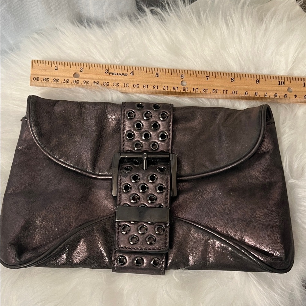 Michael Kors Shimmering Dark Clutch - Picture 5 of 6